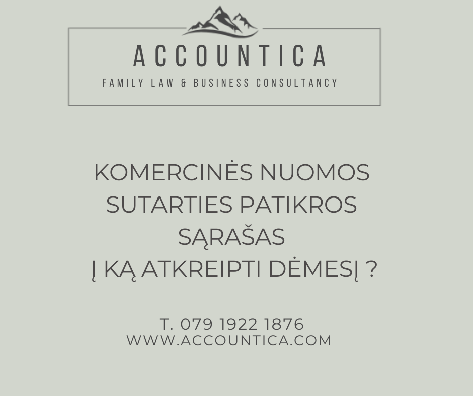 Komercinė nuoma JK. Komercinės nuomos sutartis. JK patalpų nuomos sutartis. Komercinės nuomos sutarties sąlygos. Komercines nuomos teisė. Teisiniai patarimai.