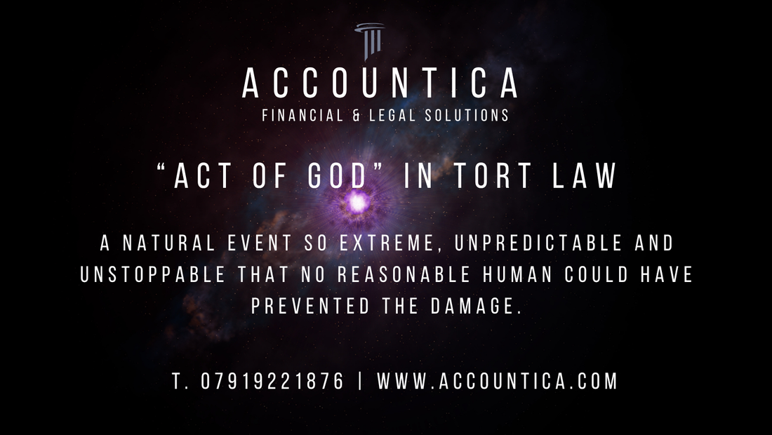 Act of God in Tort Law: When Nature Takes the Blame